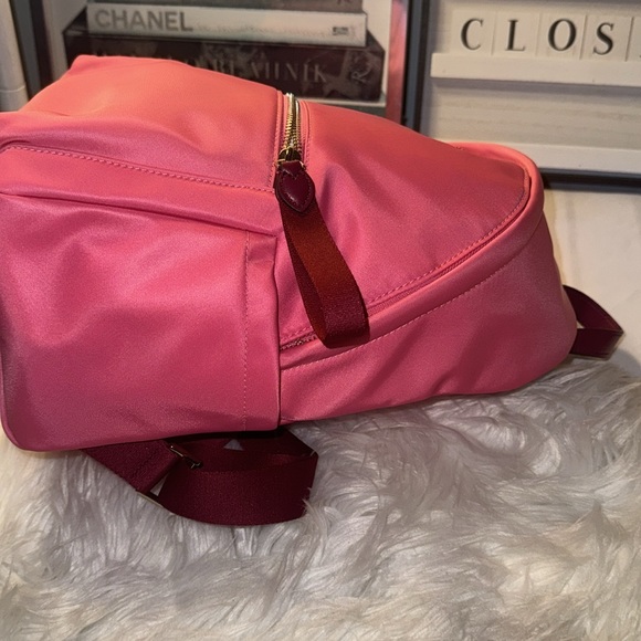 SOLD- Kate Spade Chelsea Medium Backpack Bag Nylon Deep Dahlia Pink EUC - Picture 13 of 13